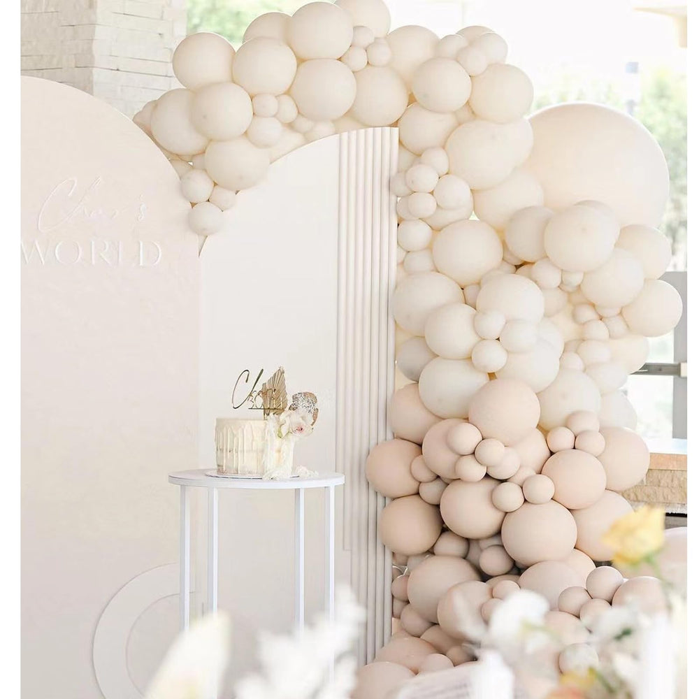 GaesQae ivory white balloons 18-inch dramatic statement pieces