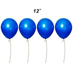 GaesQae Royal Blue balloons, side view, durable latex for weddings.