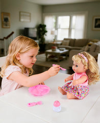 GAGAKU 12-inch doll set helps teach care routines during imaginative play.