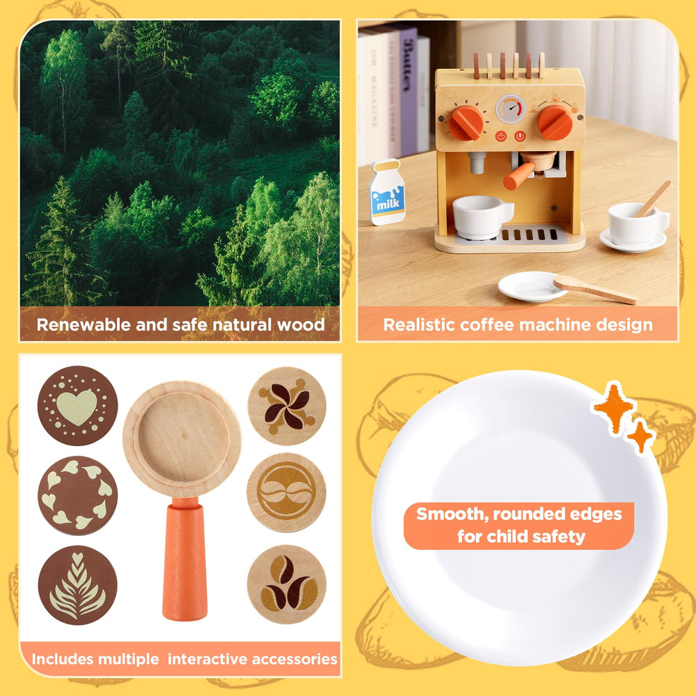 GAGAKU coffee beans for sensory pretend play in a kitchen