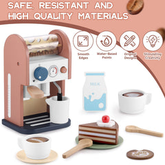 GAGAKU coffee maker toy in action encourages cooperative play and storytelling.