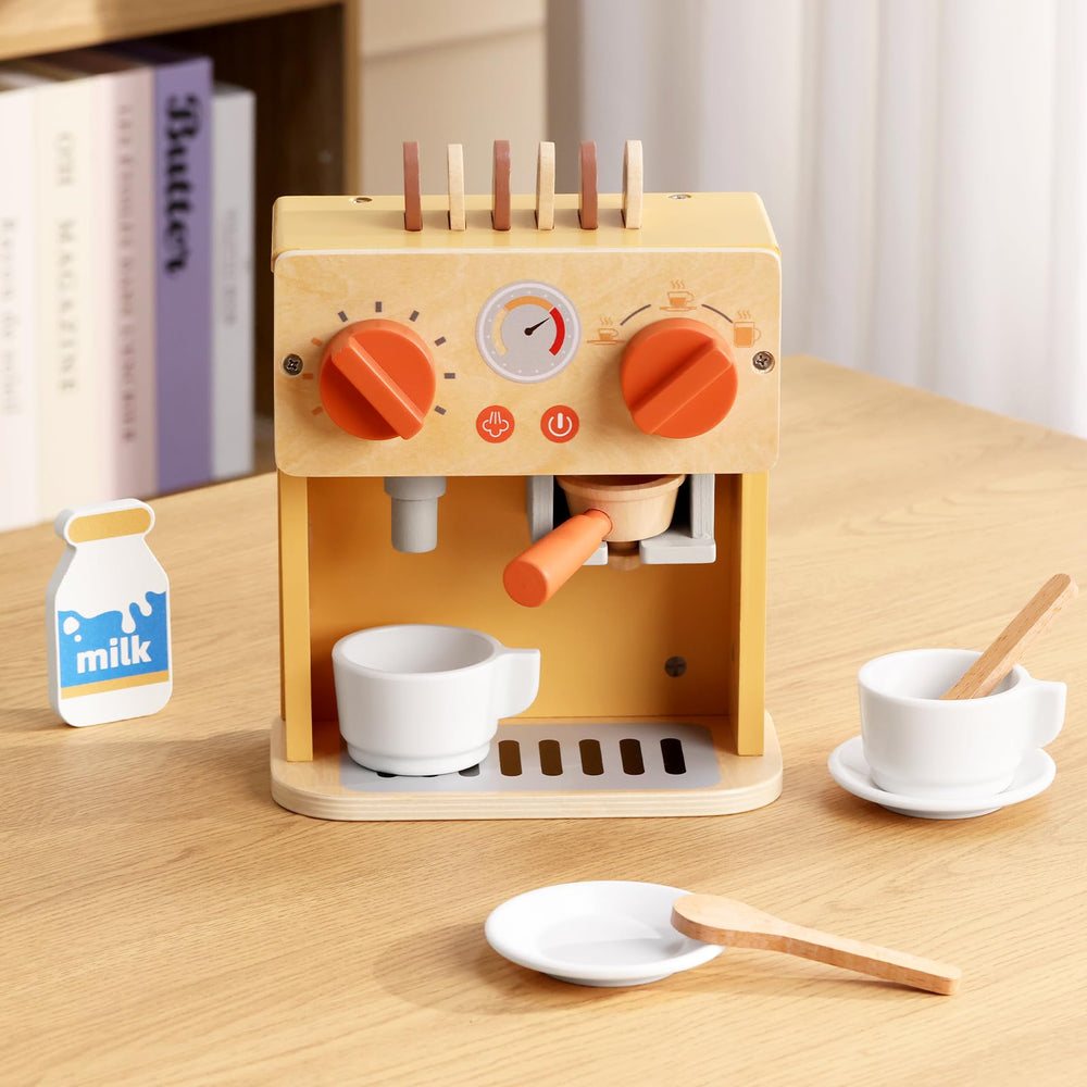 GAGAKU portafilter piece for developing dexterity during pretend espresso