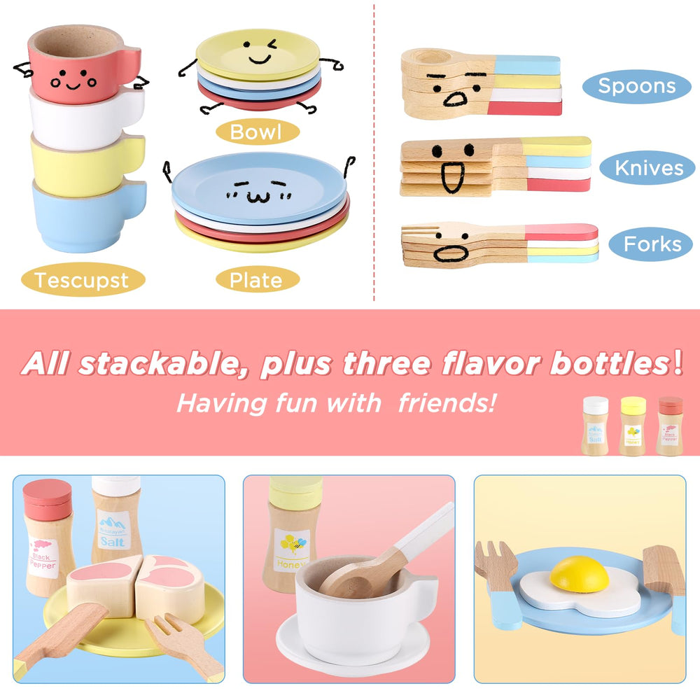 GAGAKU colorful cutlery set, spoons and forks, encouraging imaginative dining.