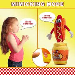 Gagster Dancing Hot Dog tells jokes for giggles and smiles.