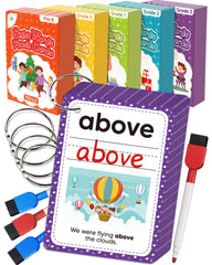 Gagule 520 sight words flash cards with illustrations for early reading practice