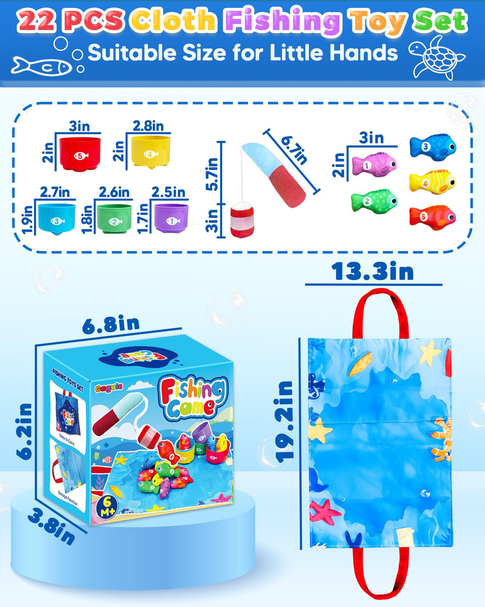 Gagule Montessori safe materials ensure kid-friendly playtime with easy cleaning.