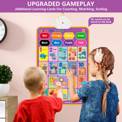 GaHoo alphabet wall chart portable setup for car rides and trips
