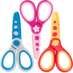 GAIFONGRE 3pc safety scissors for kids with blunt tips, durable and easy to grip.