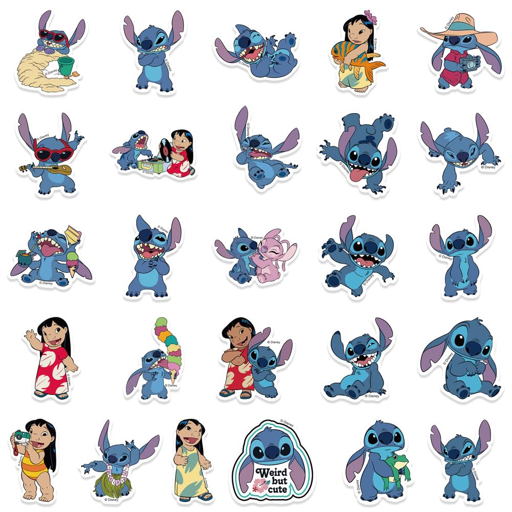 GAIGISFUR Stitch stickers waterproof vinyl for indoor and outdoor use.