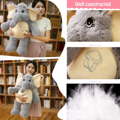 GailiMaiYa elephant plush enhances bedroom decor with a playful vibe.
