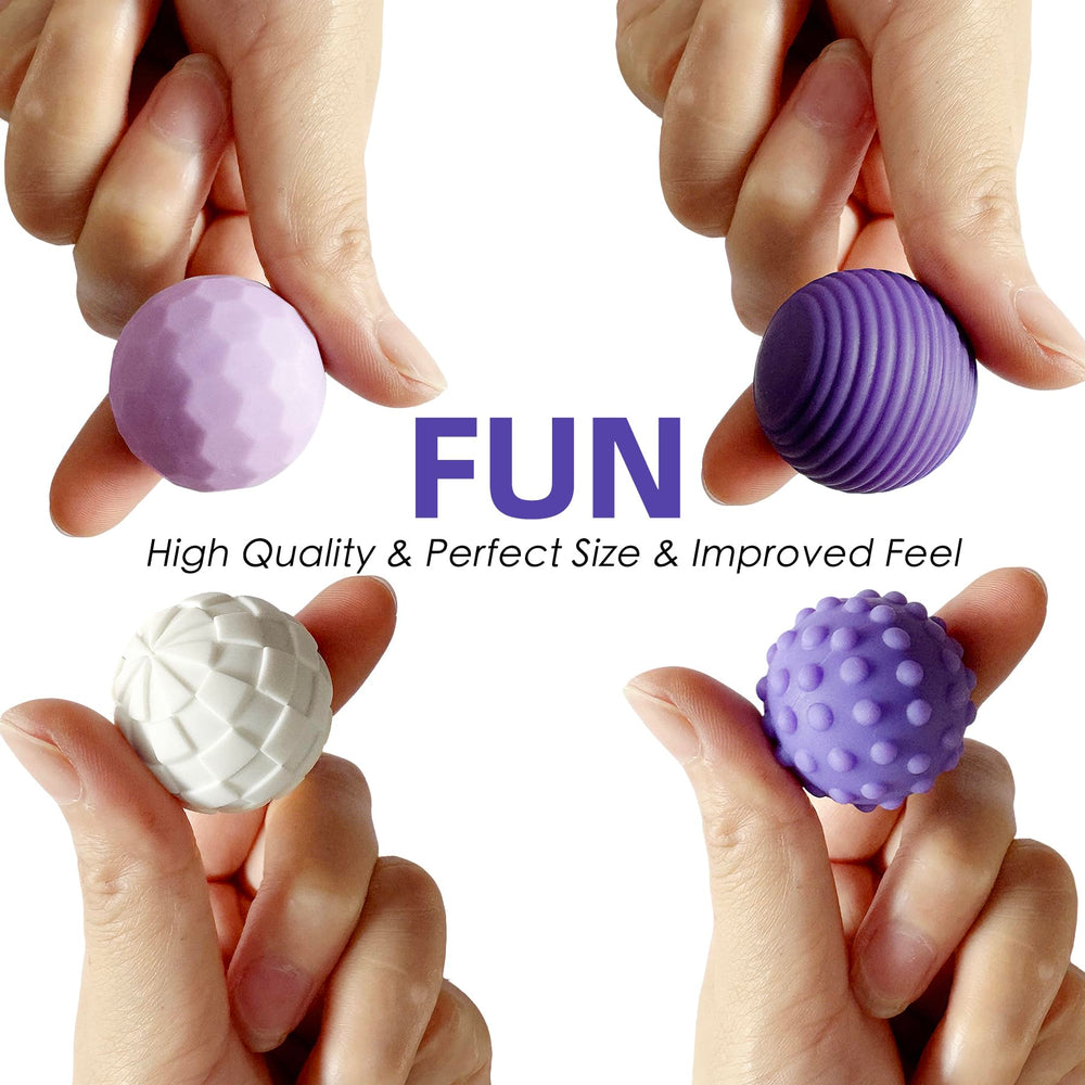 Gairssda multi-color textured fidget balls provide tactile engagement for focus and calm