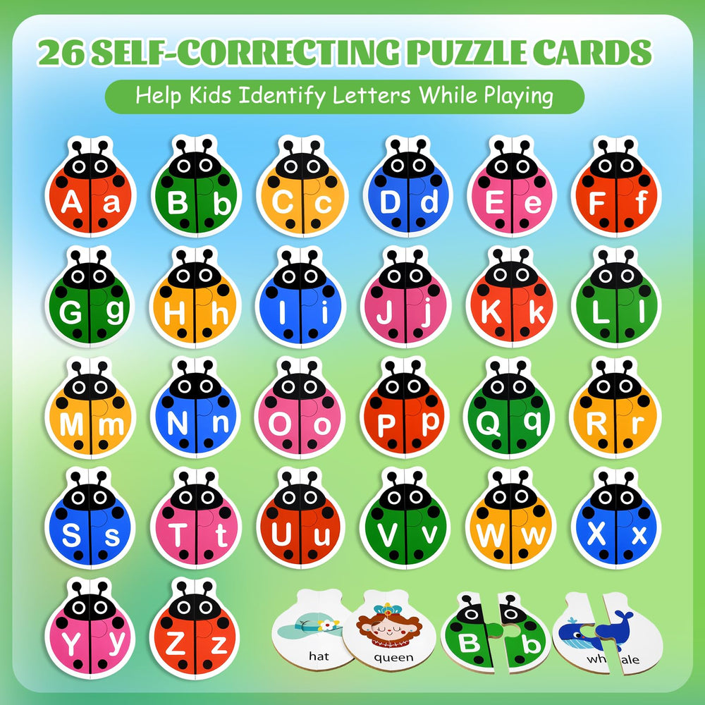 GAKICO Ladybug letters and words Montessori cards for matching