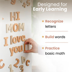 GALE TOTS foam letters easy for little hands to grip.