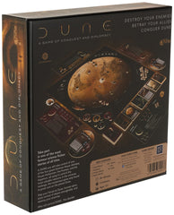 Gale Force Nine Dune game play area highlights setup for 2–4 players, inviting sessions.