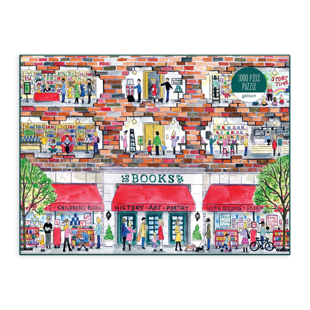 Galison A Day at the Bookstore puzzle box front looks gift-ready for book lovers