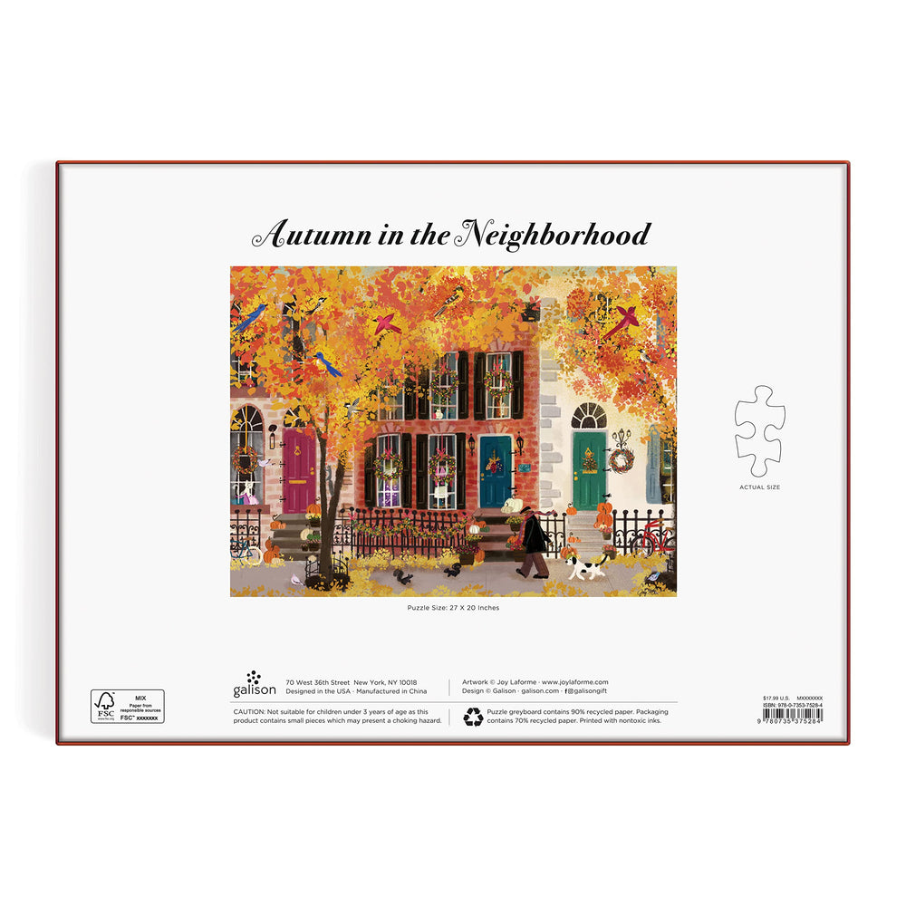 Galison completed puzzle 27x20 ready for display or gifting.