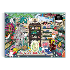 Galison World of Curiosities puzzle makes a gift-ready, entertaining option.