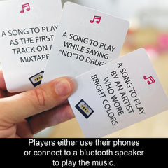 Game That Song 80s Expansion group laughs while selecting the perfect song for a prompt