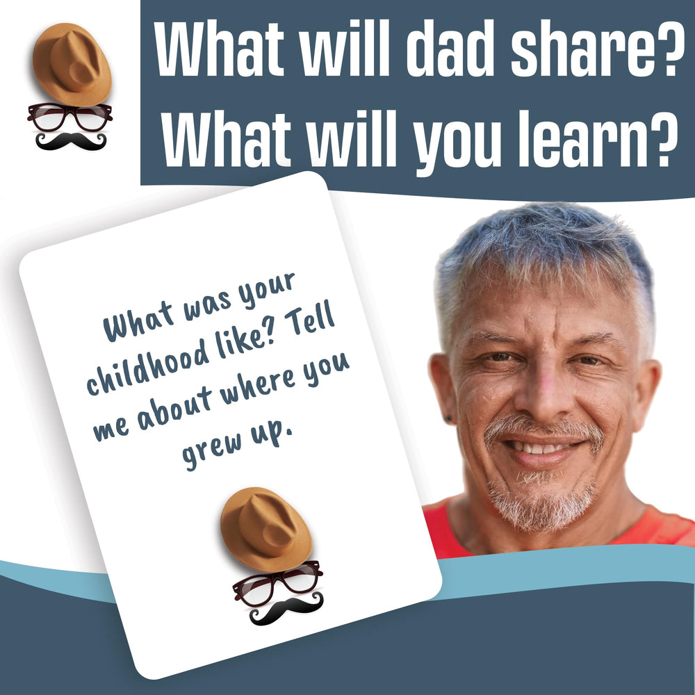 Game That Song Discuss with Dad closeup reveals prompts sparking memories