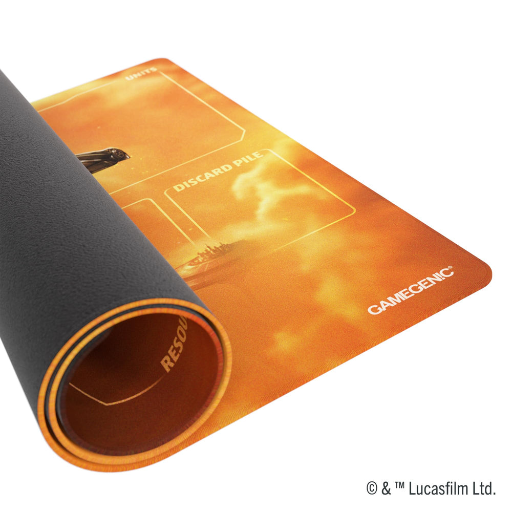 Gamegenic anti-slip back keeps the mat steady during rounds.