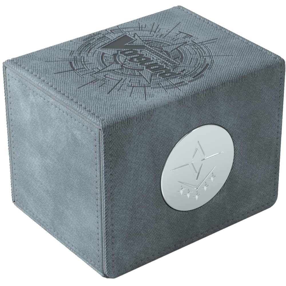 Gamegenic Brandt Gate gray front view; premium deck protection for up to 50 cards.