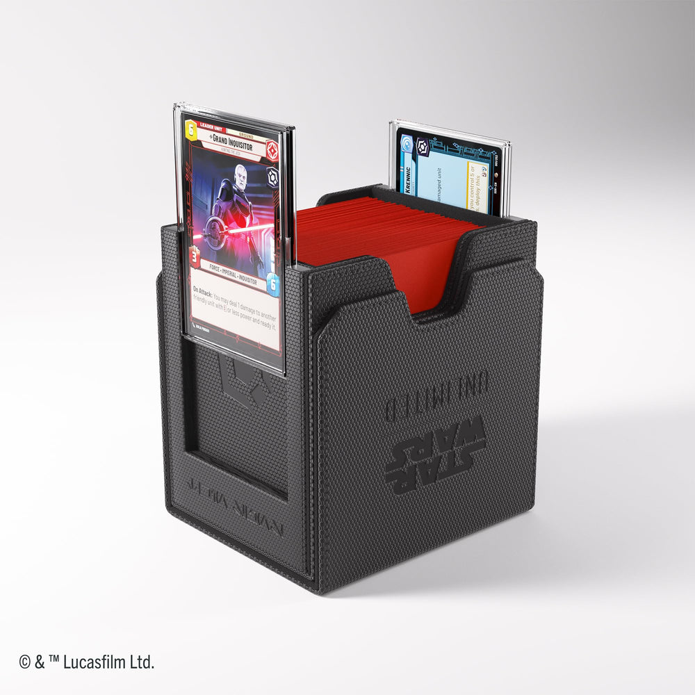 Gamegenic Twin Suns Deck Pod base pocket keeps the draw-ready base card handy.