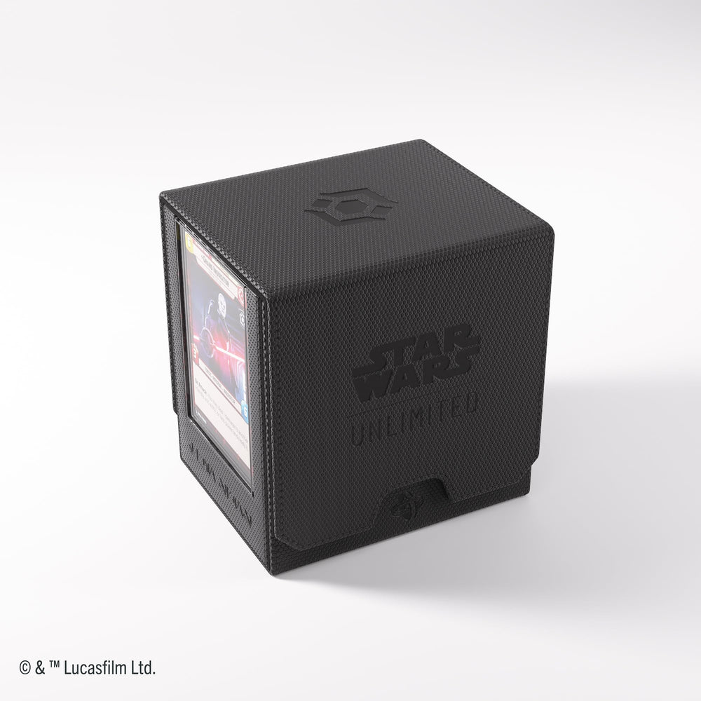 Gamegenic Twin Suns Deck Pod closed shows secure, portable storage with magnets.
