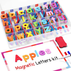 GAMENOTE classroom magnetic alphabet letters kit with 234 colorful pieces for hands-on learning.