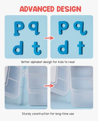 GAMENOTE color-coded vowels and consonants aid pronunciation and recognition.