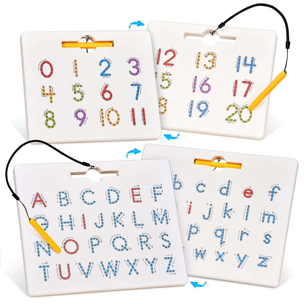 GAMENOTE double-sided board letters side supports uppercase and lowercase practice.