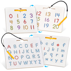 GAMENOTE double-sided board letters side supports uppercase and lowercase practice.