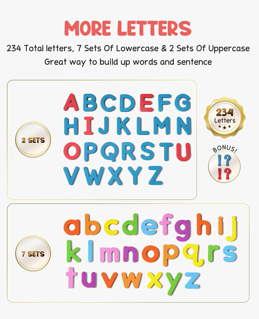 GAMENOTE double-sided magnetic writing board for letter practice and drawing.