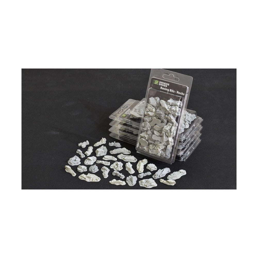 Gamers Grass Basing Bits Rocks demonstrate detailed rock clusters for realistic tabletop bases.