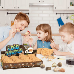 Gamerside Fossil Dig Kit tools and brushes setup for careful fossil discovery.