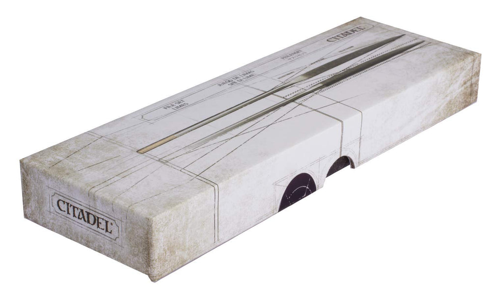 Citadel file set rough file by Games Workshop for initial shaping and smoothing.