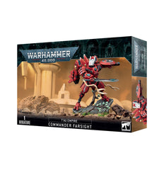 Games Workshop Commander Farsight front view miniature, ideal for tabletop battles and painting.