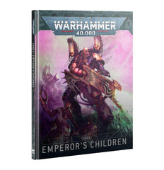 Games Workshop Emperor's Children background art showing lore-inspired illustrations.