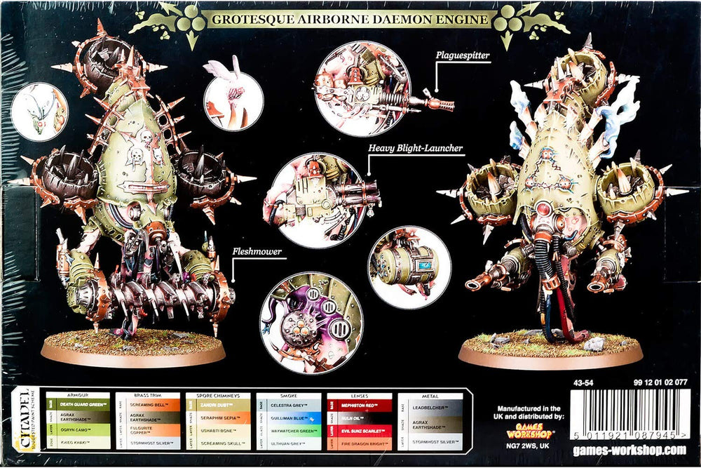 Games Workshop Foetid Bloat-Drone wings detail creates a terrifying centerpiece for your Death Guard army