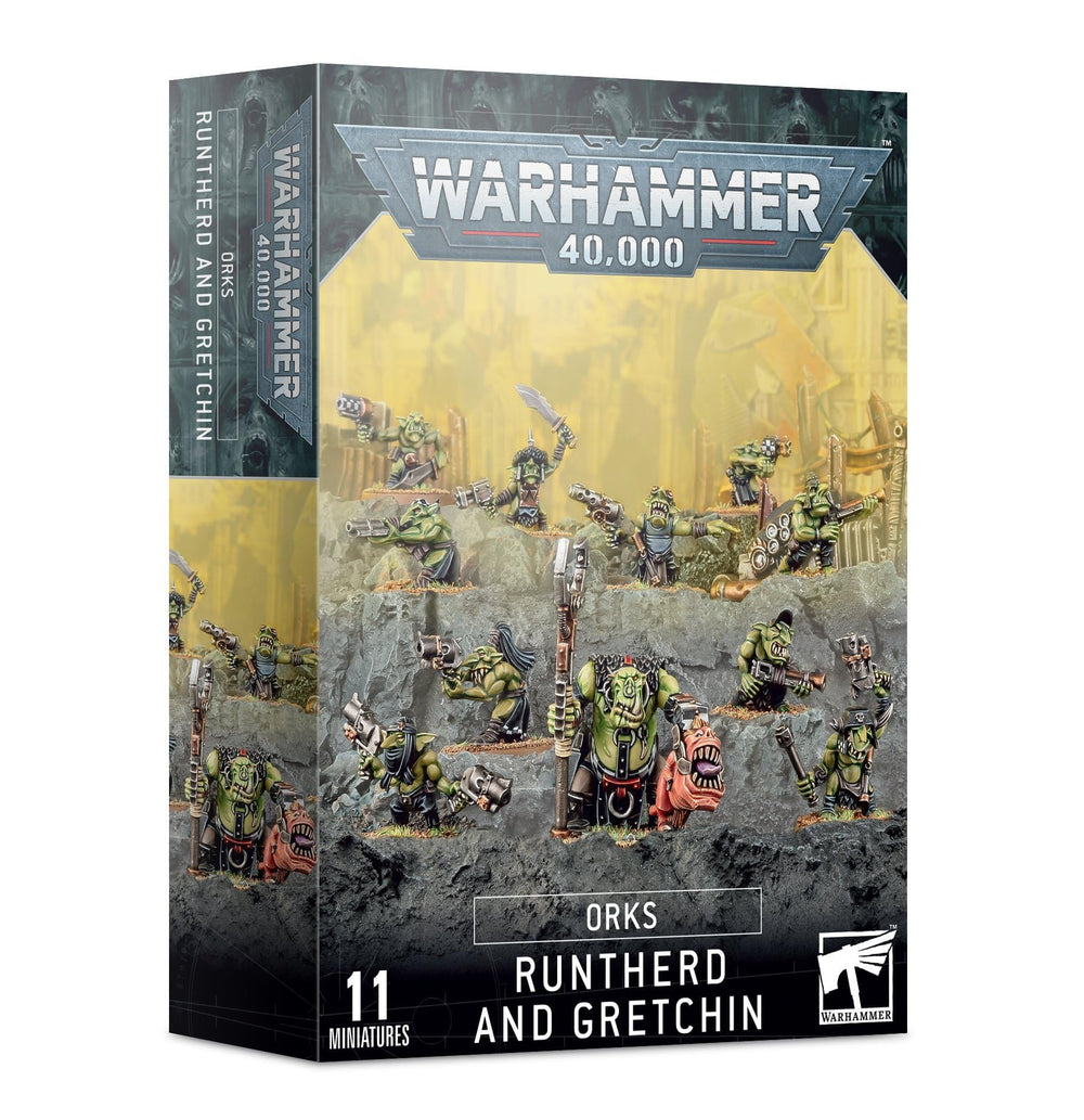 Games Workshop Gretchin head variants image highlighting customization options for hobbyists.
