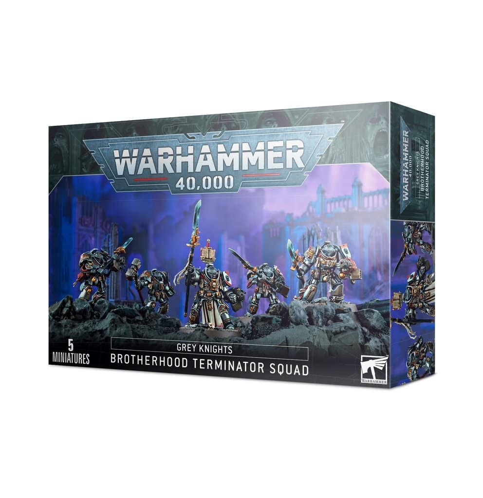 Games Workshop Grey Knights Terminator Squad assembly detail for converts and display.