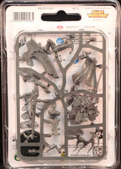 Games Workshop Harlequin Death Jester, side pose, great for hobby assembly and diorama creation