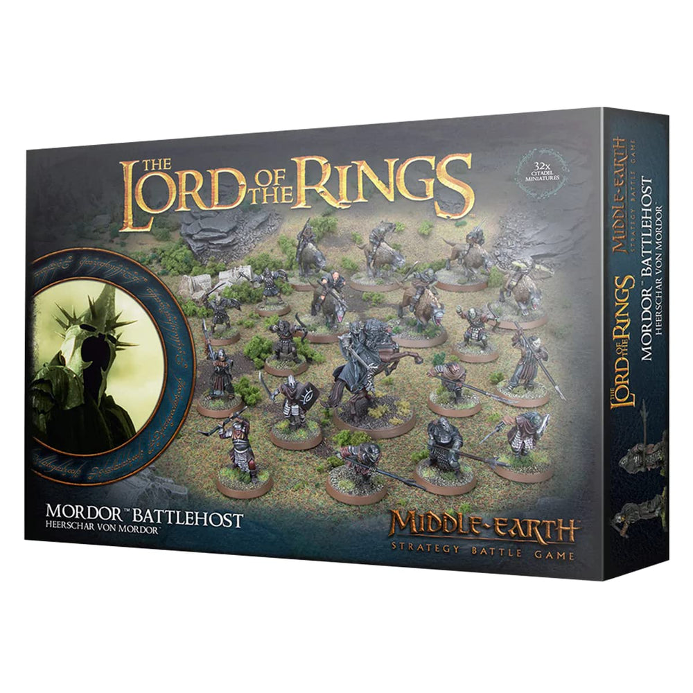 Games Workshop Mordor Battlehost Witch-king mounted miniatures for epic Middle-earth battles
