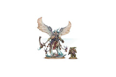Games Workshop Mortarion base with corrupted rocks enhances battlefield narrative