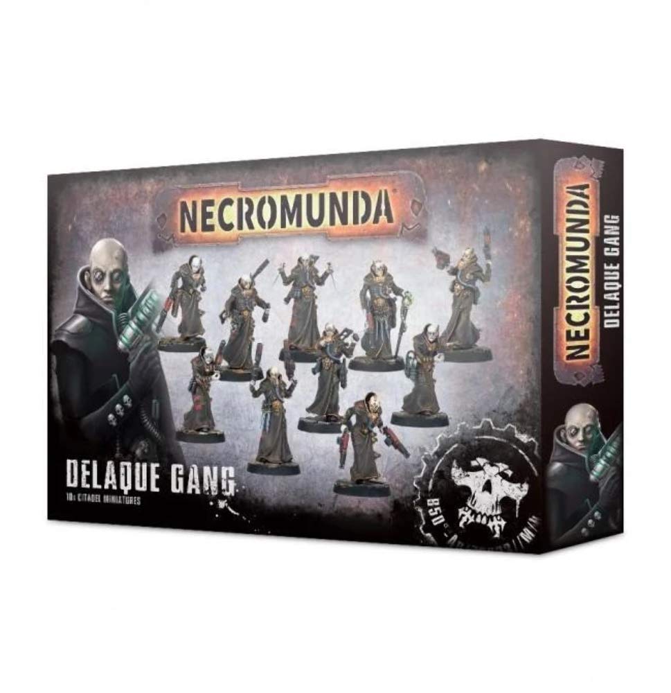 Games Workshop Necromunda Delaque ganger assembly shows modular parts for customizable poses