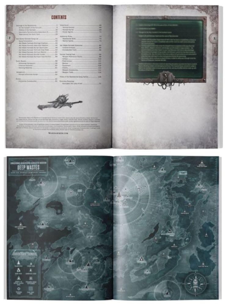 Games Workshop Necromunda Tribes of The Wastelands interior-art shows nomad factions for vivid tabletop play.