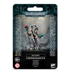 Games Workshop Necrons Chronomancer in dynamic pose, ideal for tabletop battles.