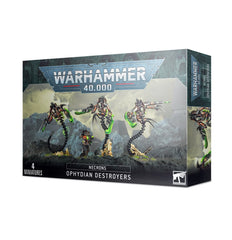 Games Workshop Necrons Ophydian Destroyers in black, ideal for tabletop battles and hobby painting.
