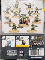 Games Workshop Ork Runtherd plastic assembly image showcasing multipart kit for dynamic posing.