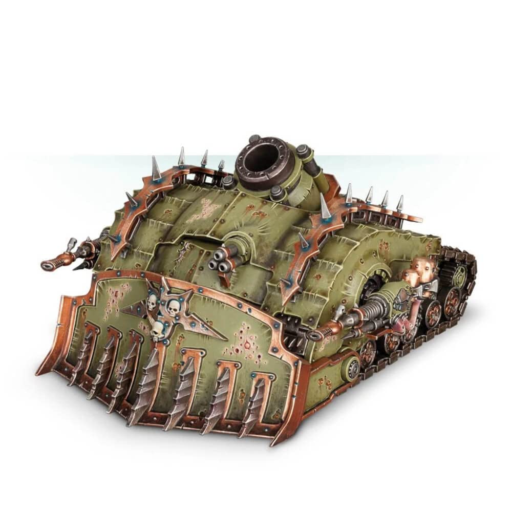 Games Workshop Plagueburst Crawler side view showing rugged armor and decay