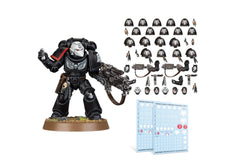 Games Workshop Raven Guard shoulder pads enable varied poses for Hellblasters and Intercessors.